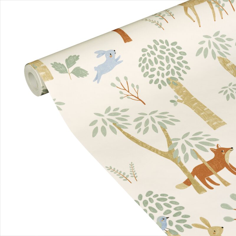 Papier peint intissé FRIENDLY FOREST coloris multicolore
