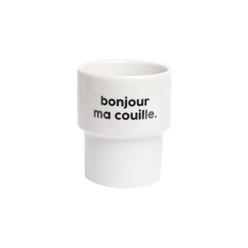 Gobelet MA COUILLE coloris blanc