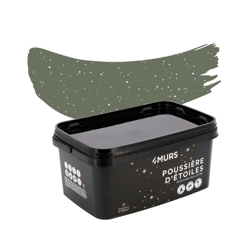 Peinture POUSSIÈRE D'ÉTOILES Peinture vert Nunki Mat 2 L