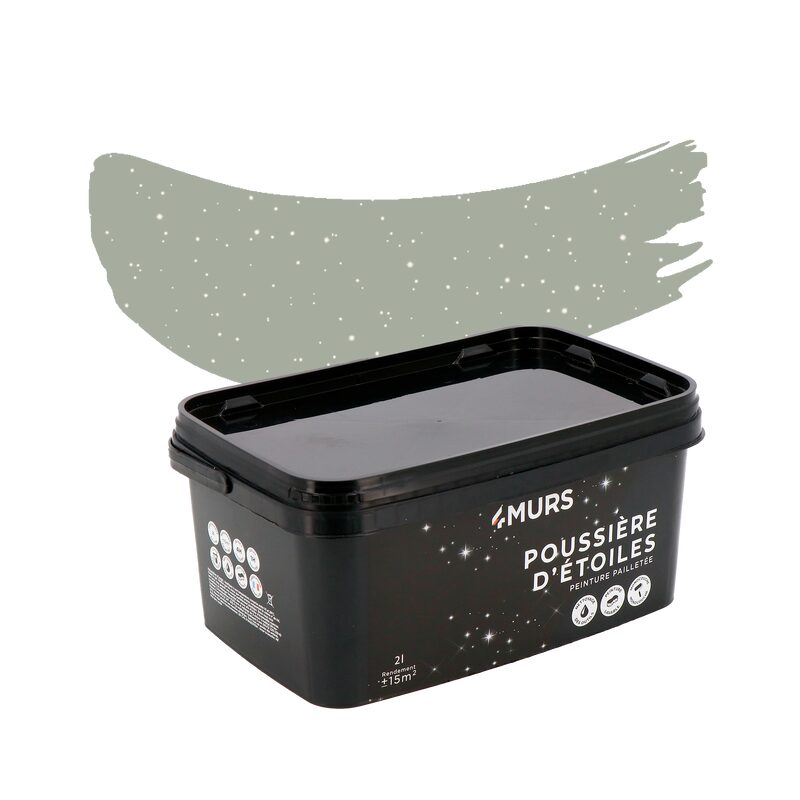 Peinture POUSSIÈRE D'ÉTOILES Peinture vert Deneb Mat 2 L