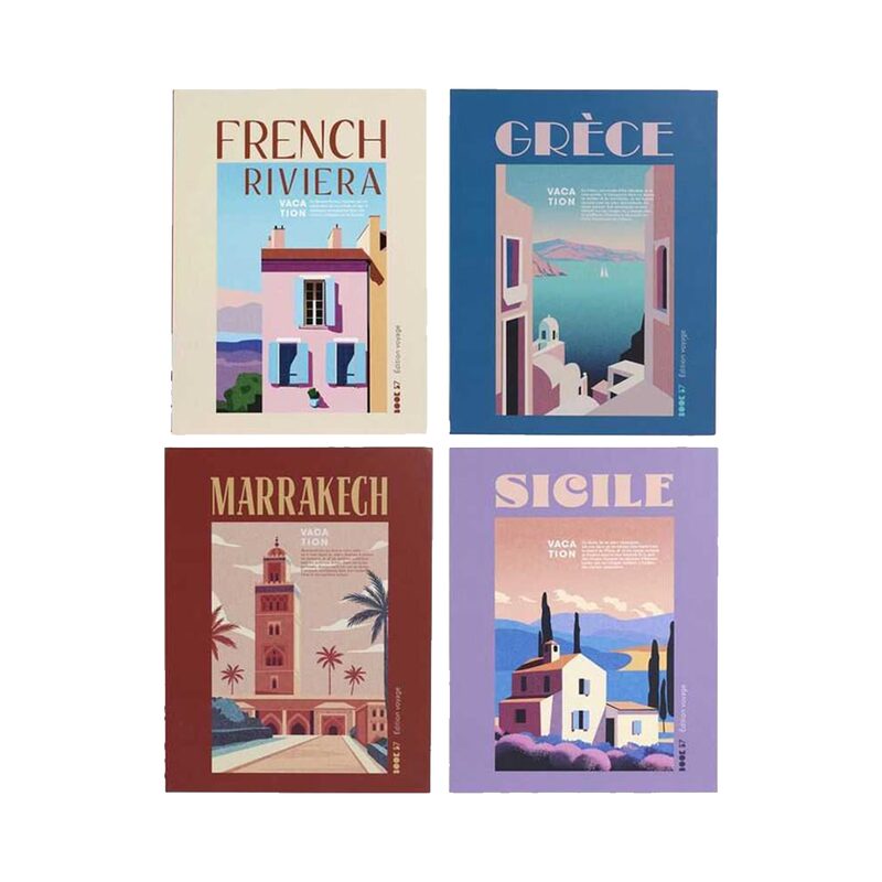 Livre décoratif VOYAGE BOOK coloris multicolore