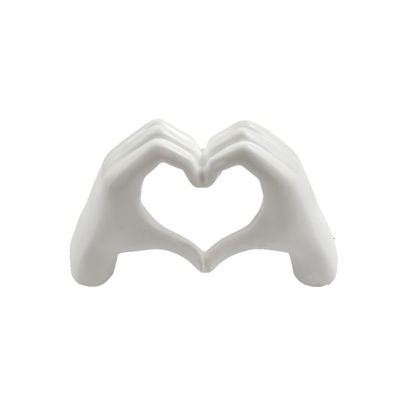 Objet déco LOVE HAND coloris blanc