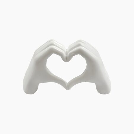 Objet déco LOVE HAND coloris blanc