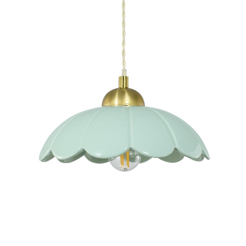 Suspension CLARIS coloris vert d'eau 11,5 x 23 cm