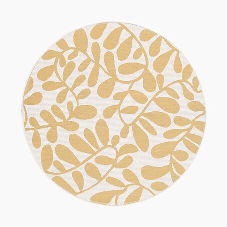 Tapis extérieur LAGOON coloris jaune/beige