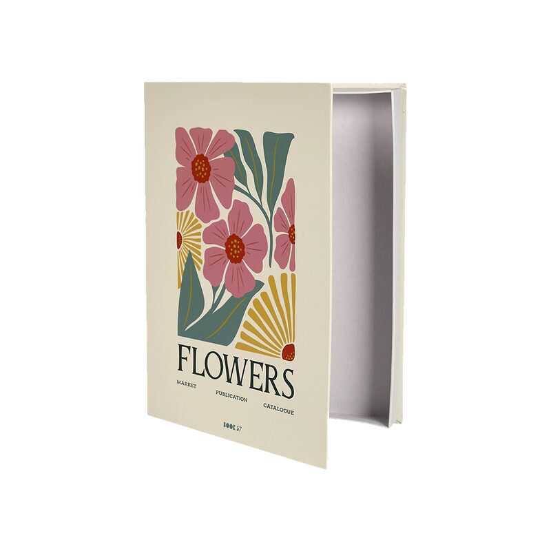 Livre décoratif FLOWER coloris multicolore