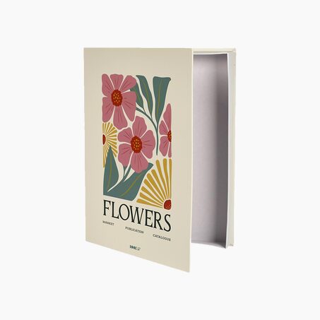Livre décoratif FLOWER BOOK coloris multicolore