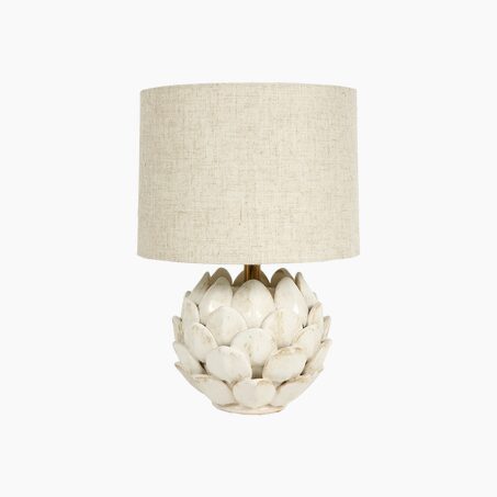 Ostaria Lampe à poser ARTICHAUT coloris beige 30 x 20 cm