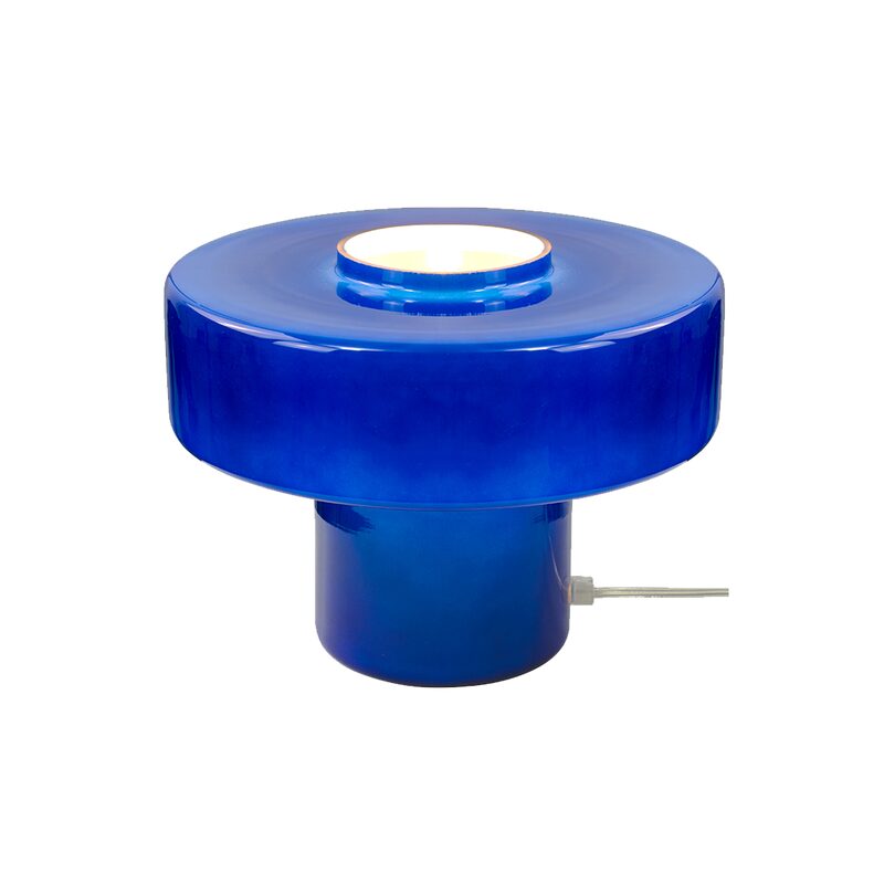 Lampe à poser FOZA coloris bleu 19 x 25 cm