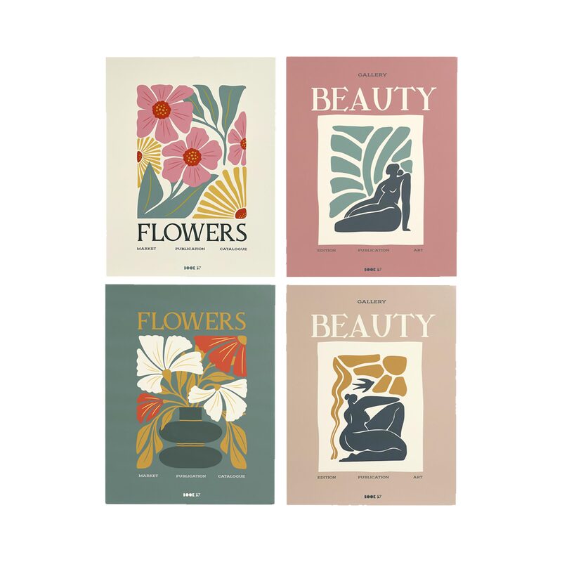 Livre décoratif FLOWER coloris multicolore