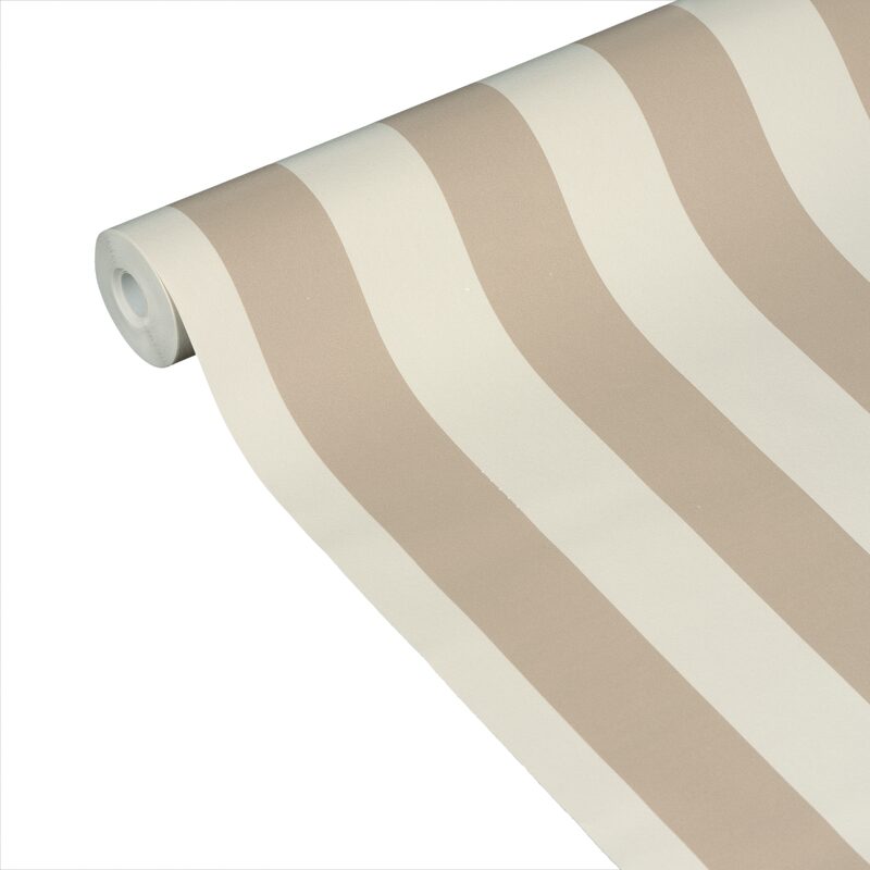 Papier peint intissé OPAL STRIPE coloris beige nude