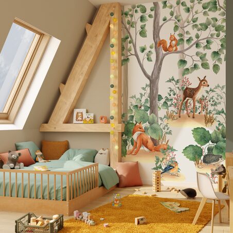 Papier peint panoramique L LITTLE FOREST 159 x 270 cm
