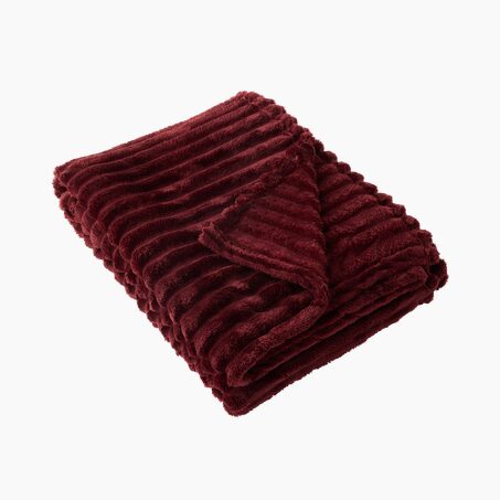 Plaid TULUM coloris bordeaux
