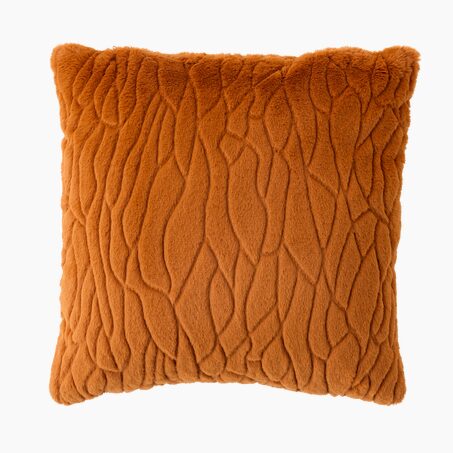 Coussin FILAE coloris terracotta 45 x 45 cm