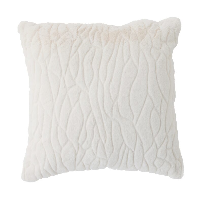 Coussin FILAE coloris blanc 45 x 45 cm