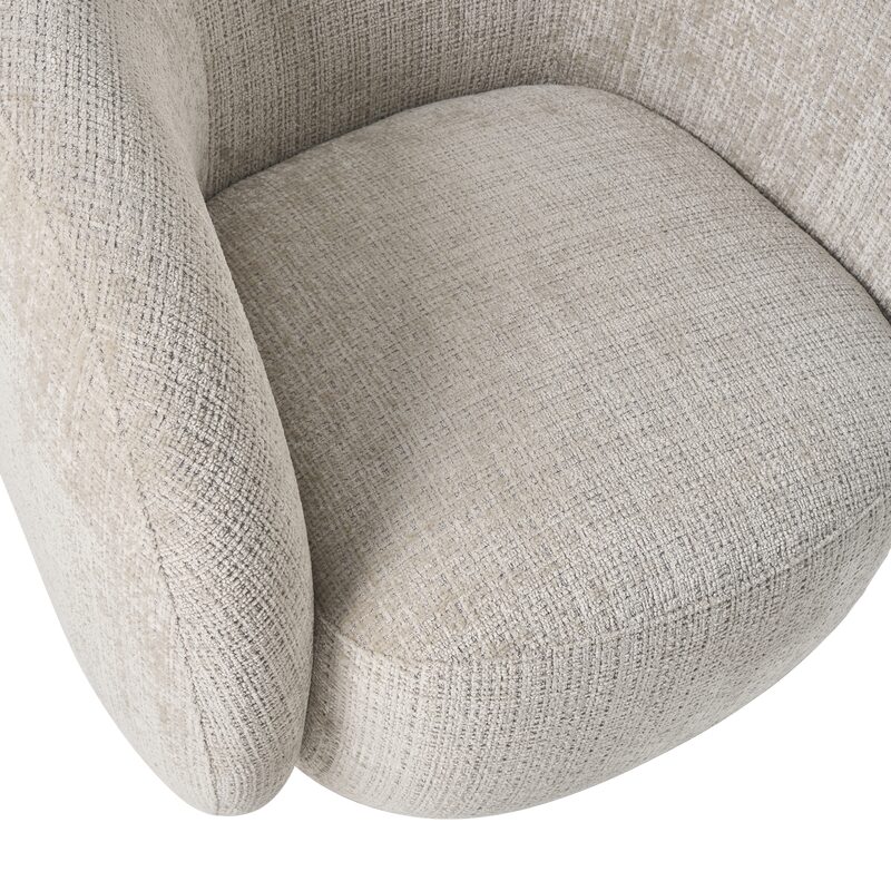 Fauteuil pivotant ARLO coloris beige