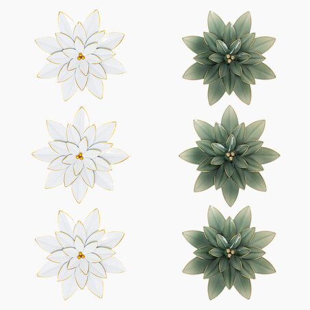 Déco murale métal ALYA coloris blanc