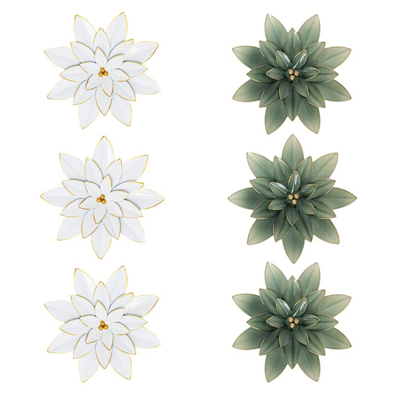 Déco murale métal ALYA coloris blanc