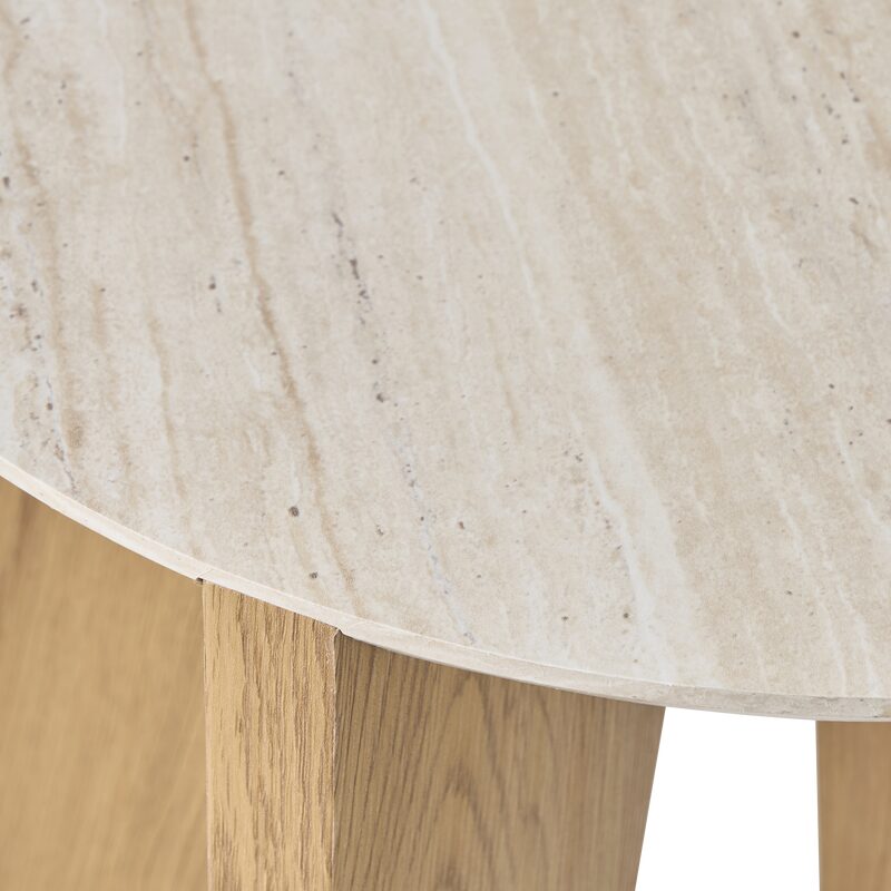 Table basse CAROLE coloris travertin