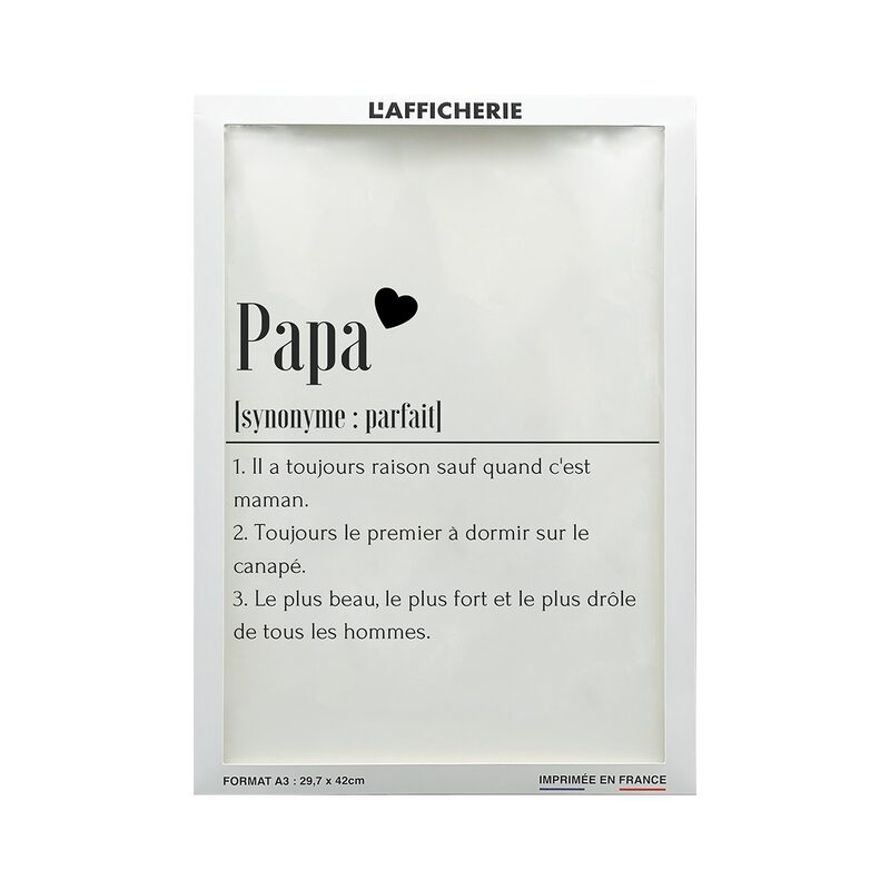 Affiche DÉFINITION PAPA 29,7 x 42 cm