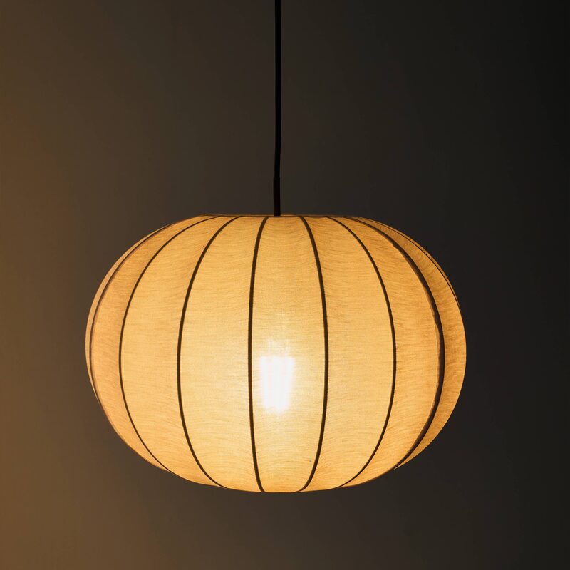 Suspension MOON coloris beige 22 x 31,5 cm