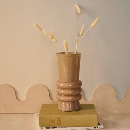 Vase ELLES coloris beige