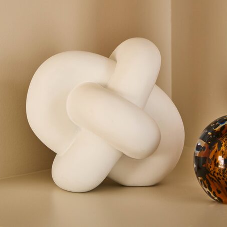Objet déco KNOTTY coloris blanc