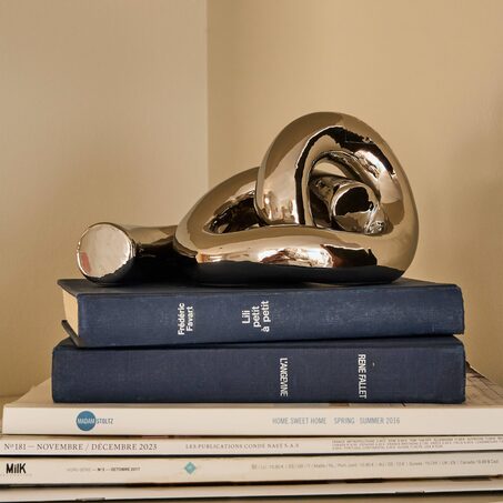 Objet déco NUDO coloris argent