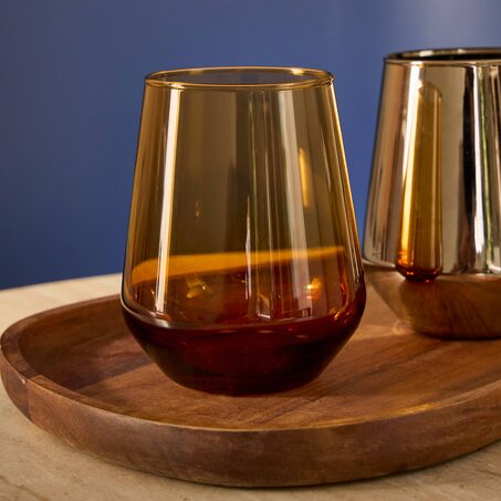 Verre MOWINE coloris Orange foncé
