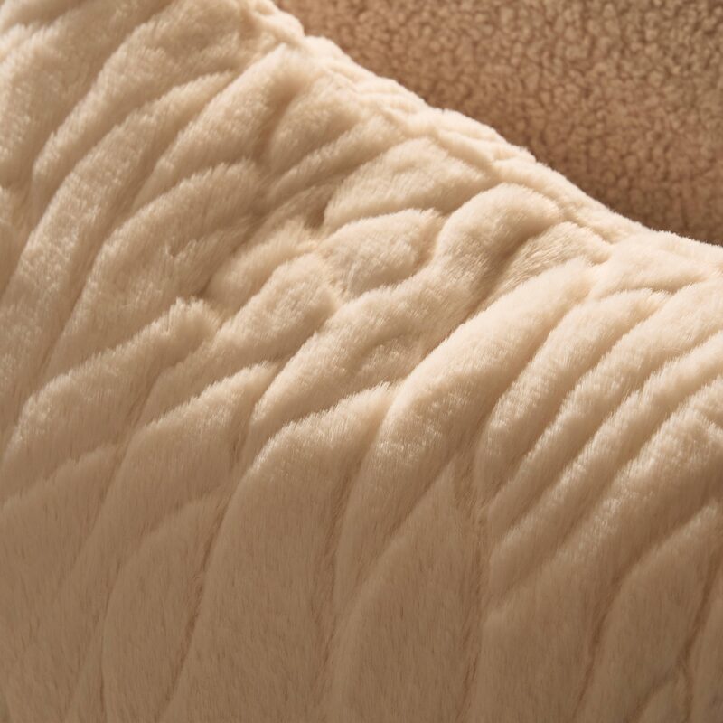 Coussin FILAE coloris blanc 45 x 45 cm