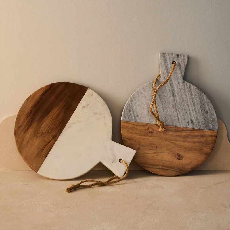 Planche à découper MARBLE coloris blanc