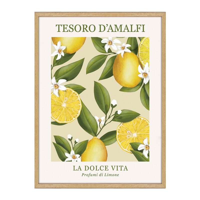 Tableau CITRONS VINTAGE coloris jaune