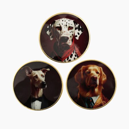 Sous-verre CHIEN coloris noir