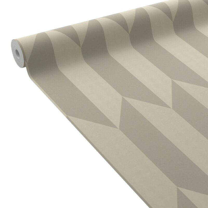 Papier peint intissé GRAPHIC GROOVE coloris argenté