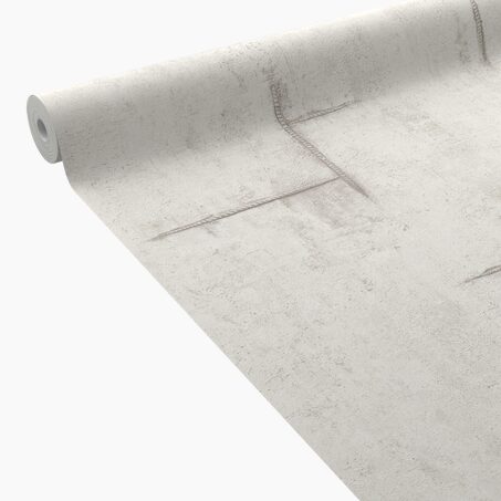 CosmoLiving Papier peint intissé GRAPHITE GROOVE blanc grisé