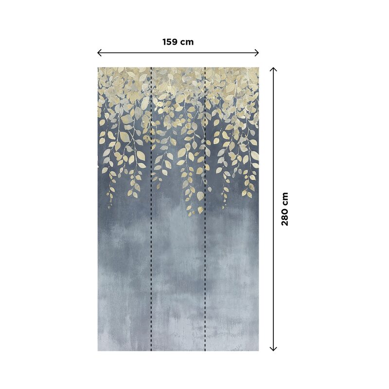 Papier peint panoramique L GILDED BLOOM 159 x 280 cm