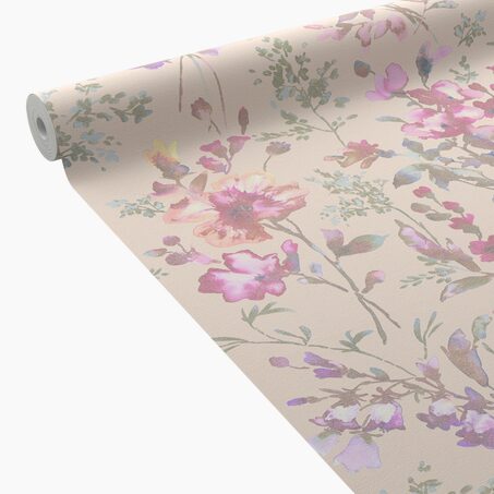 CosmoLiving Papier peint intissé PETAL POETRY multicolore