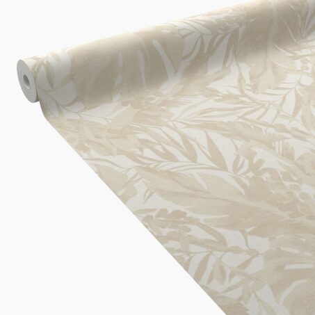 CosmoLiving Papier peint intissé EARTHLINES beigé doré et blanc