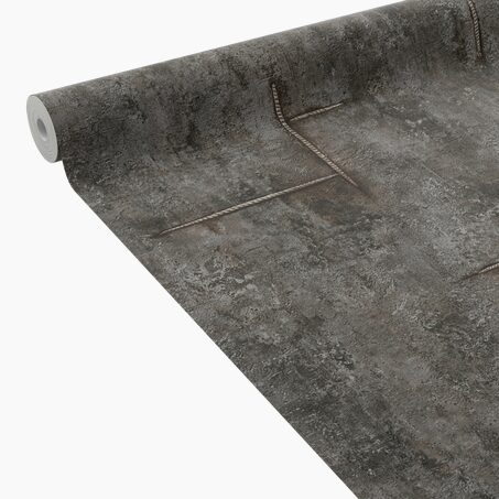 CosmoLiving Papier peint intissé GRAPHITE GROOVE gris anthracite
