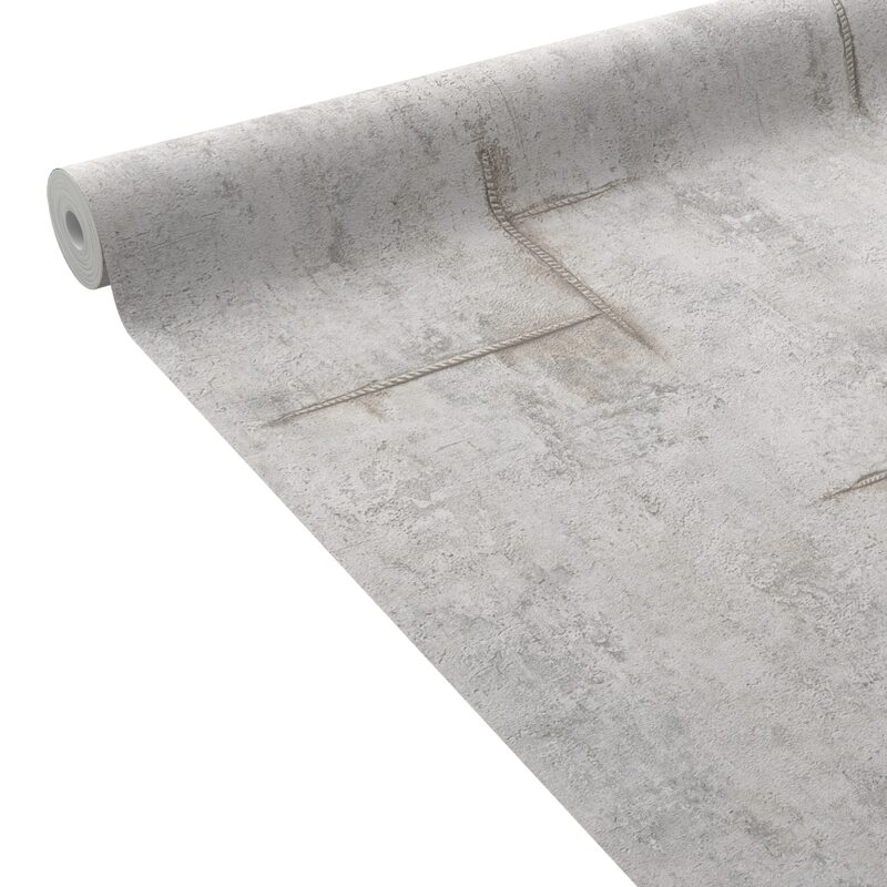 Papier peint intissé GRAPHITE GROOVE coloris Gris clair