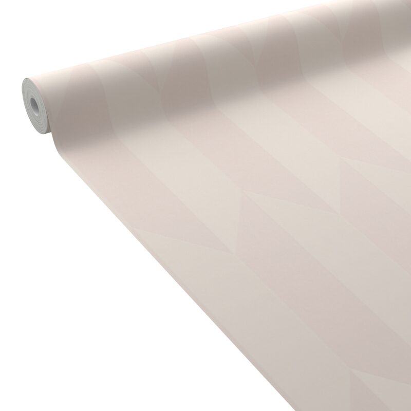 Papier peint intissé GRAPHIC GROOVE coloris rose perle
