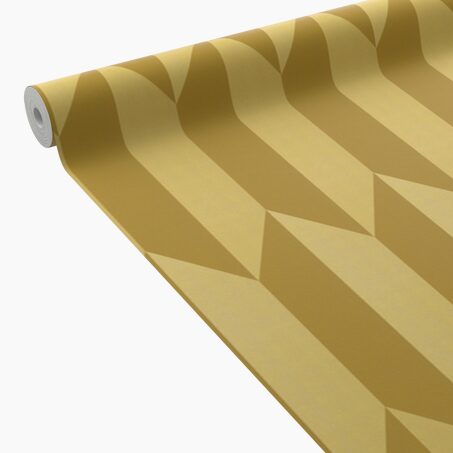 CosmoLiving Papier peint intissé GRAPHIC GROOVE doré