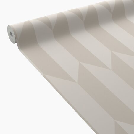 CosmoLiving Papier peint intissé GRAPHIC GROOVE blanc