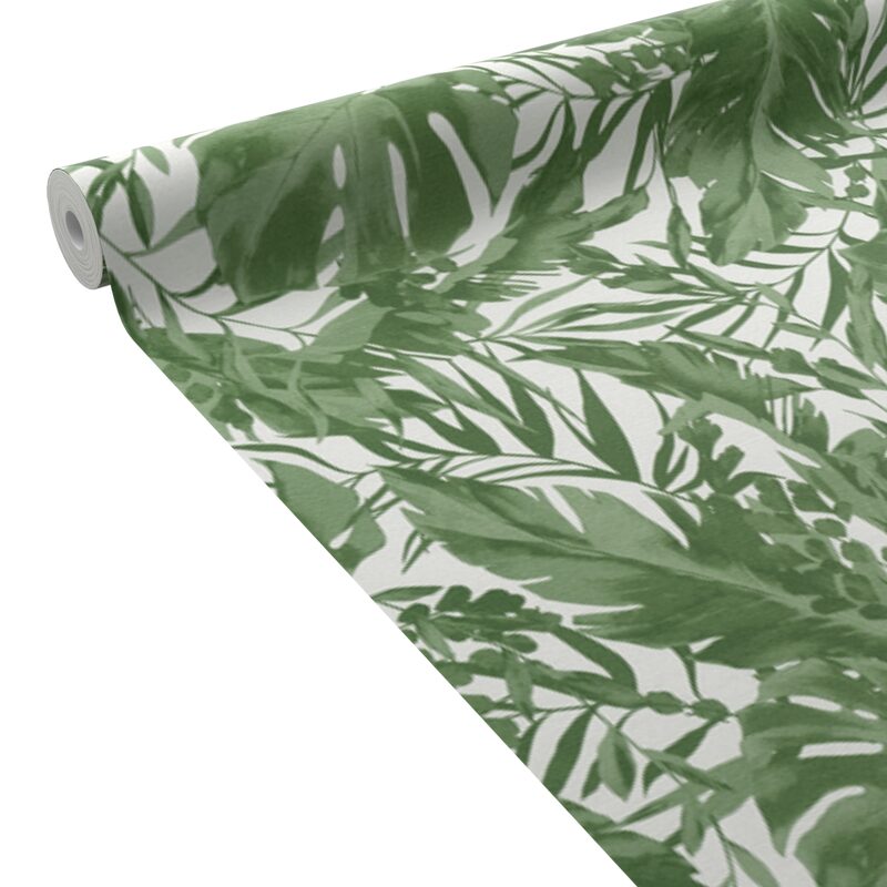 Papier peint intissé EARTHLINES coloris vert bouteille