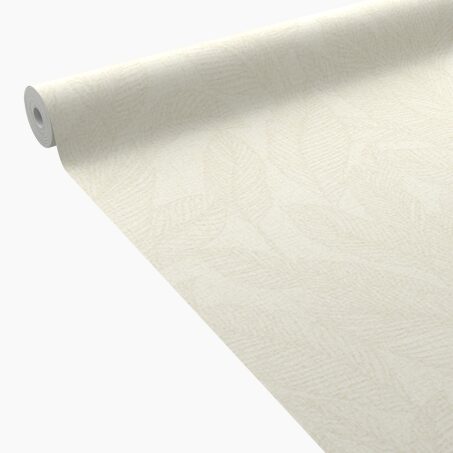 CosmoLiving Papier peint intissé GOLDEN FERN blanc chaud