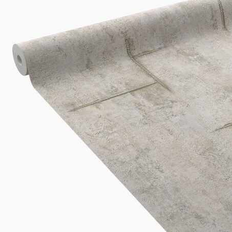 CosmoLiving Papier peint intissé GRAPHITE GROOVE gris chaud