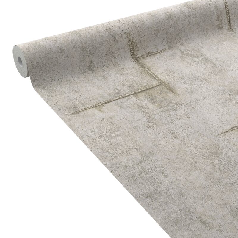 Papier peint intissé GRAPHITE GROOVE coloris gris chaud