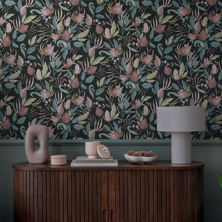 Papier peint intissé STILL BLOOM coloris multicolore