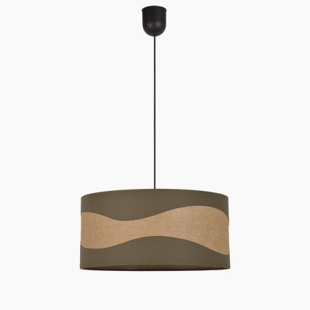 Suspension DUNE coloris Kaki et beige 18 x 38 cm