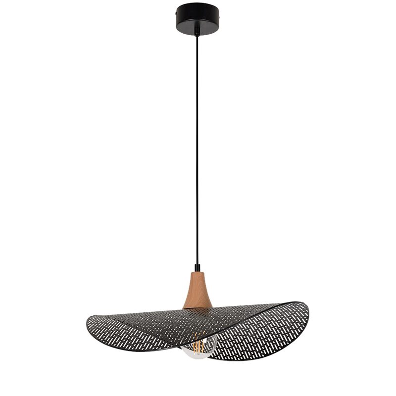 Suspension HONU coloris noir 9,5 x 48 cm